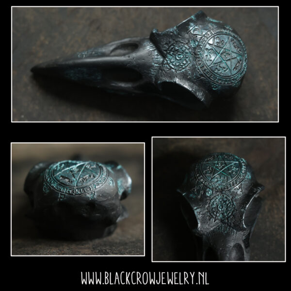 Raven/Crow skull 4 (uitverkocht)