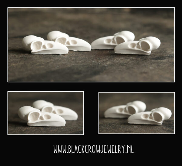 kleine crow skull naturel