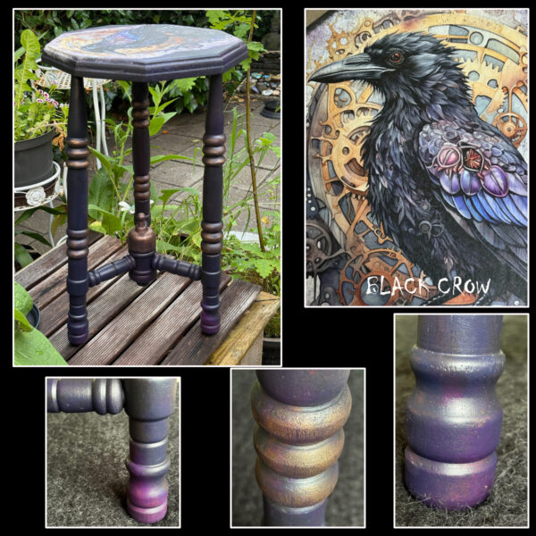 Steampunk Crow bijzettafeltje - Afbeelding 3