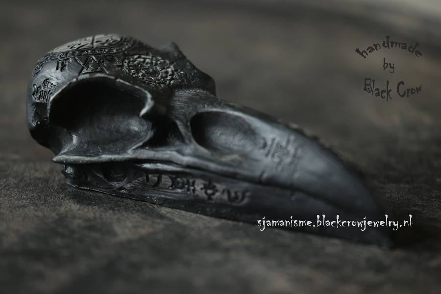 Raven/Crow skull 32 - Afbeelding 2